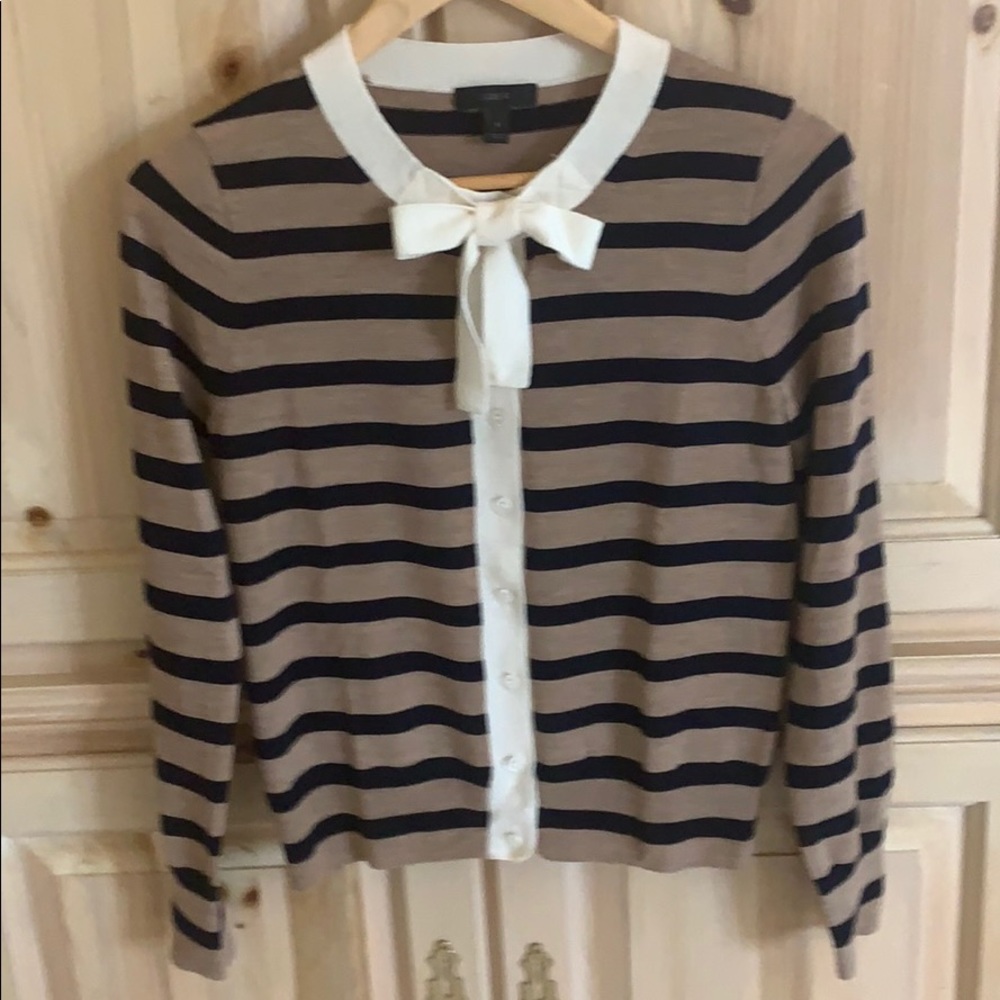 Women's J CREW Tie Neck Sweater